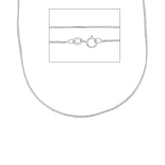 Damen Halskette aus 18 Karat Weissgold, ca. 1.6 Gramm - MSB020BB